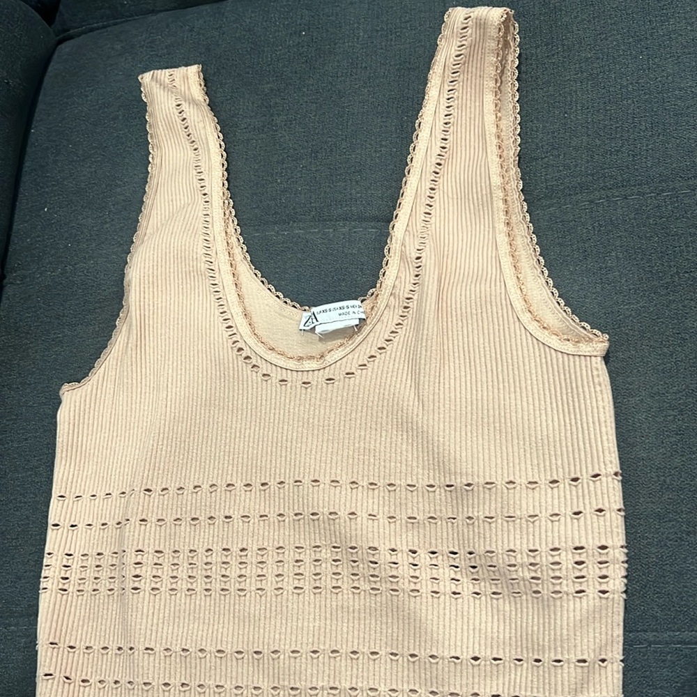 Zara Bodysuit Tan color!
